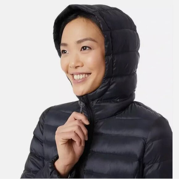 Aventure Women's Lightweight 90% Down Puffer Jacket Parka Hood 650 Fill Power S - Picture 5 of 10